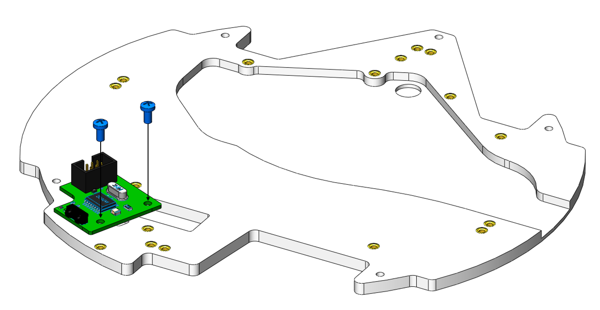 Крепление платы ВЧ