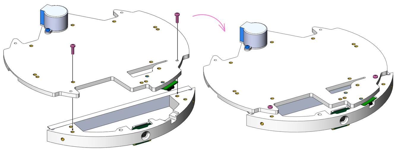Крепление передней дуги