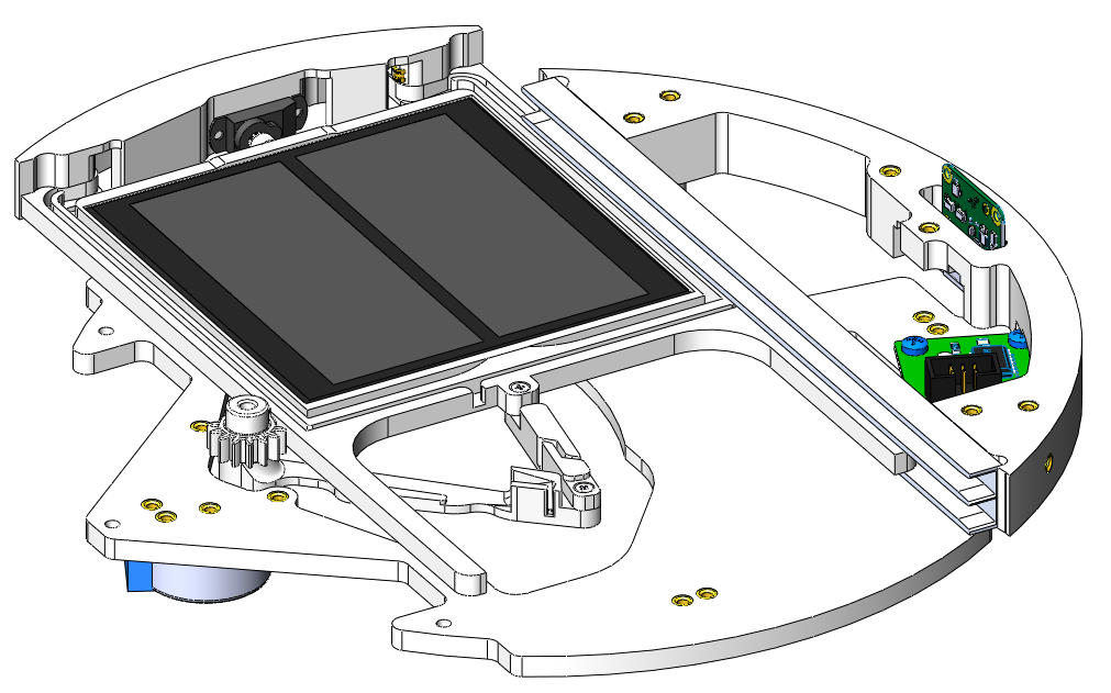 Крепление нижней солнечной панели