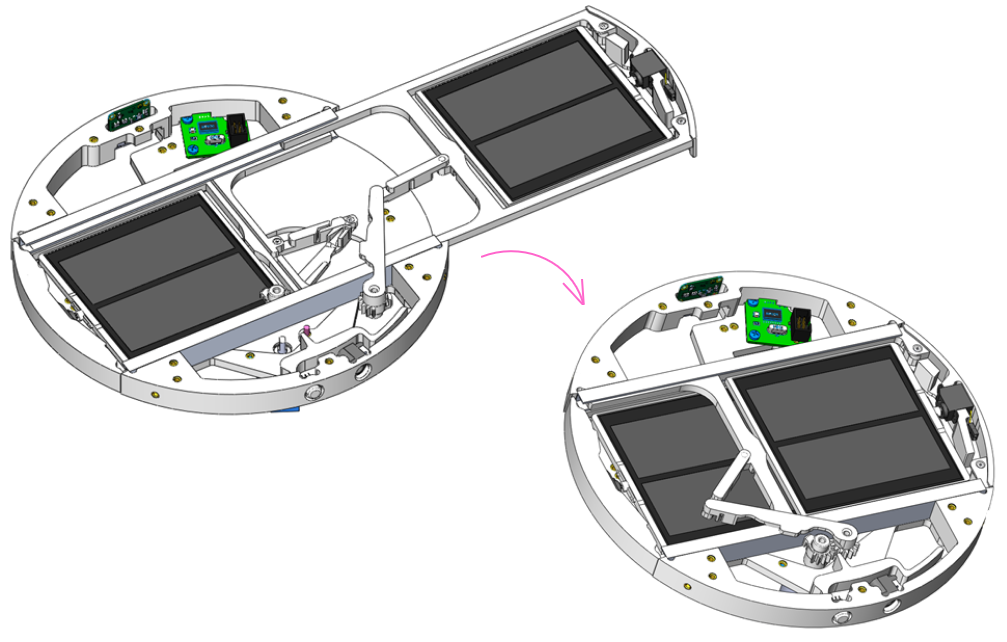 Установка верхней солнечной панели