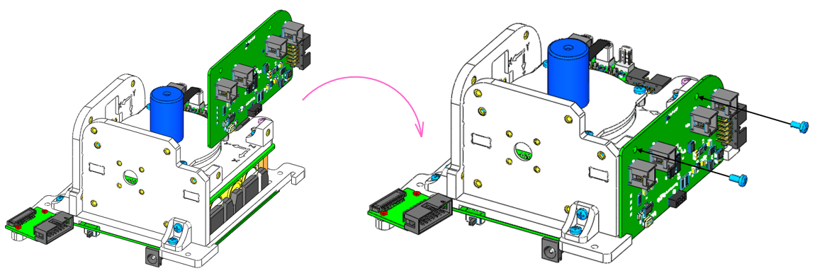 Соединение платы солнечных датчиков с модулем