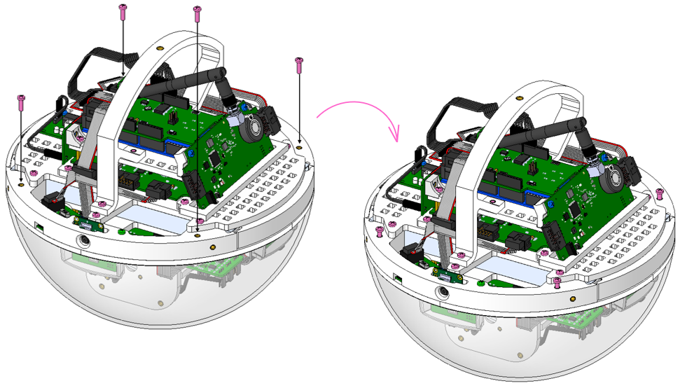Установка креплений для полусферы