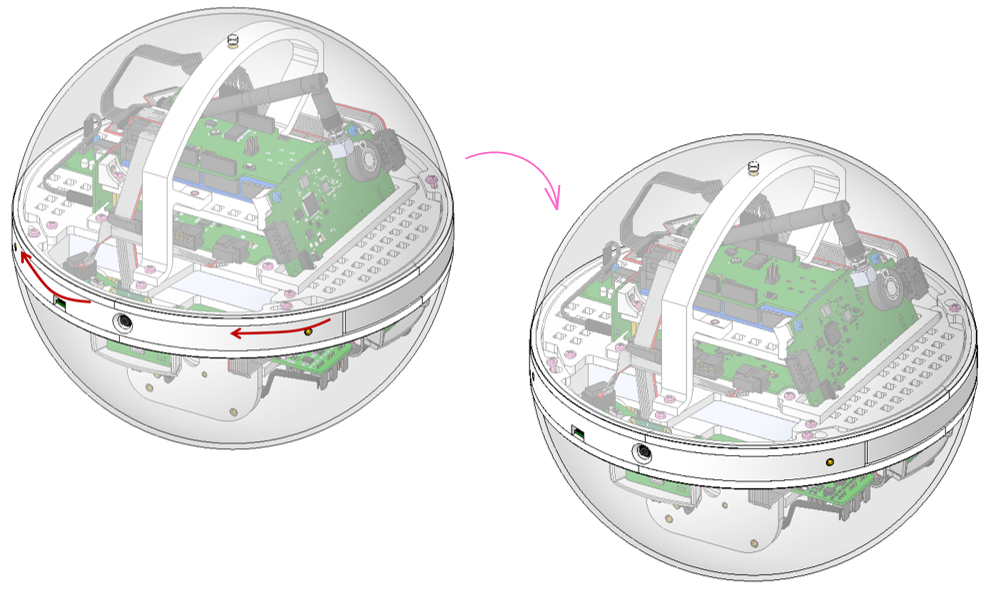 Крепление верхней полусферы