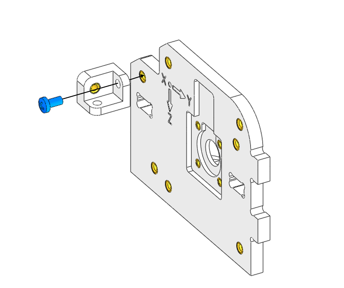 Стенка корпуса маховиков с тройным уголком