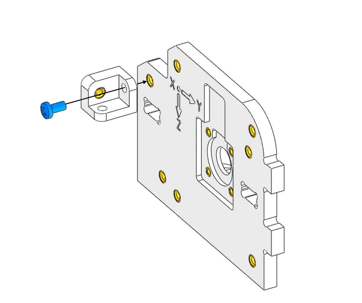 Стенка корпуса маховика А с тройным уголком