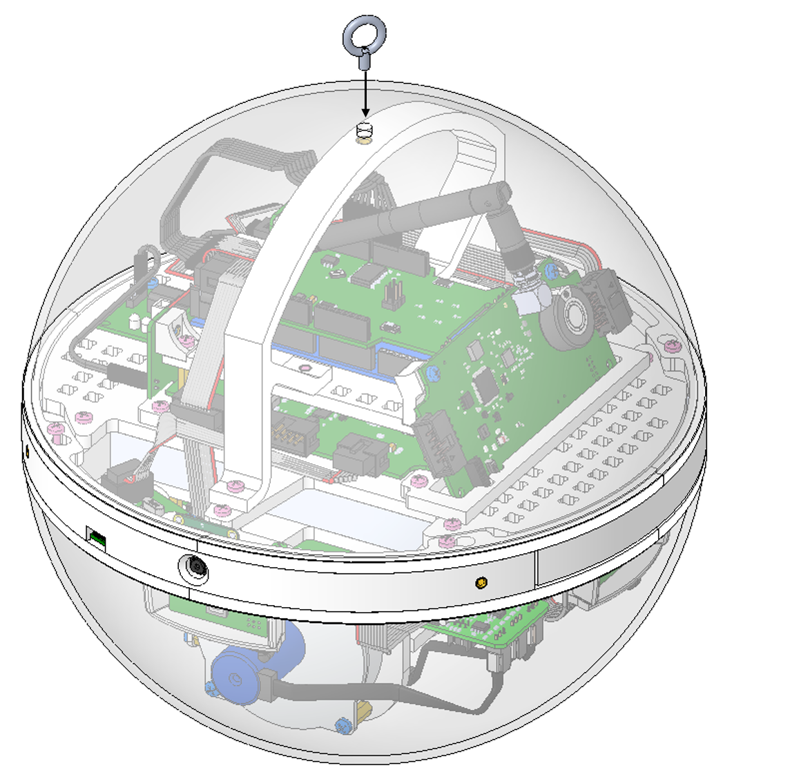 Общая сборка трехосной конфигурации
