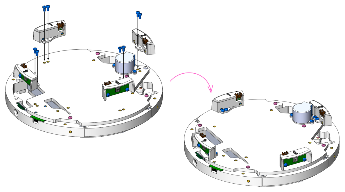 Крепление солнечных датчиков