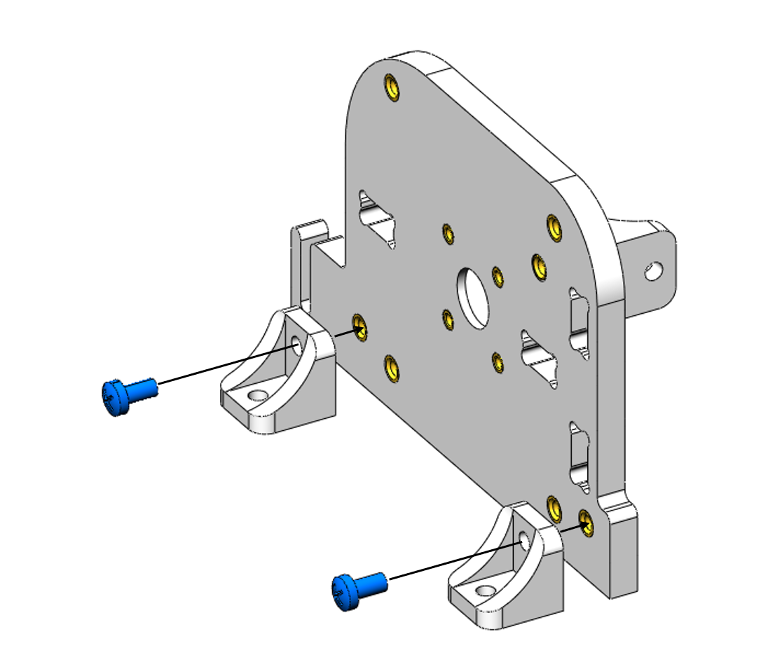 Стенка корпуса маховиков с двумя уголками