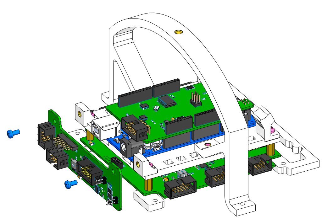 Крепление платы солнечных панелей