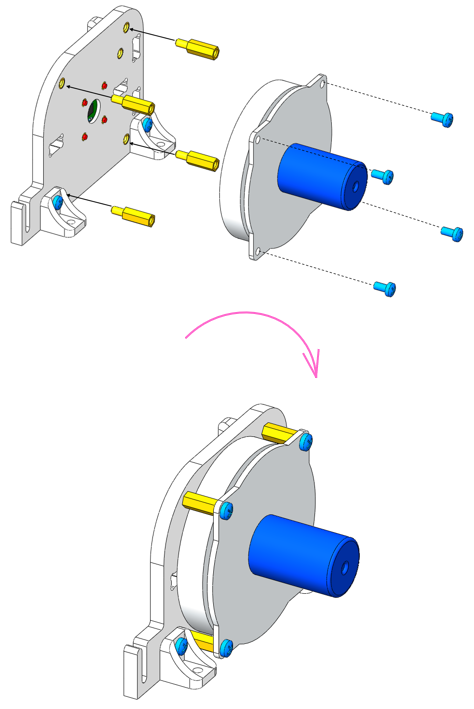 Соединение латунных стоек с корпусом