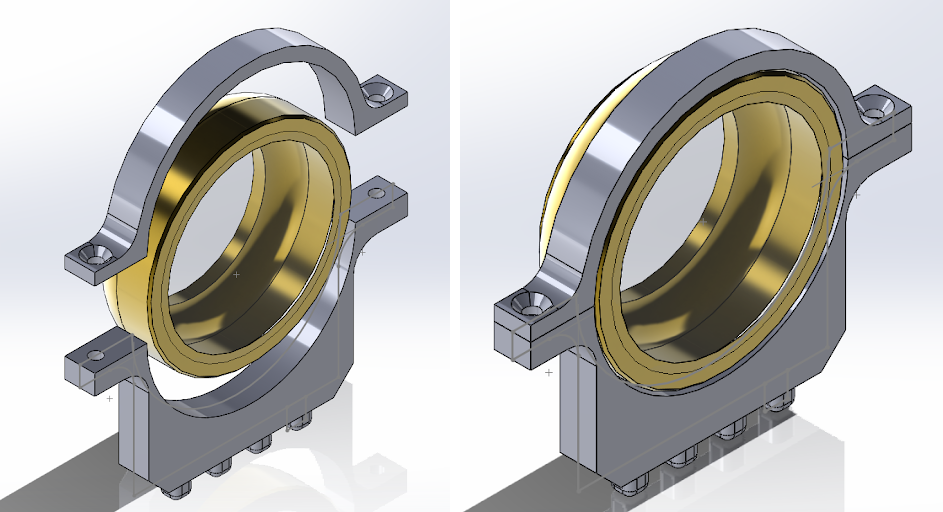 Сборка и установка стойки под линзу