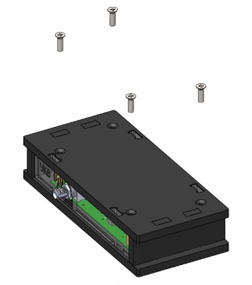 Крепление крышки винтами