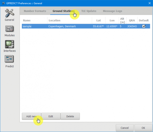 Кнопка «Add new»