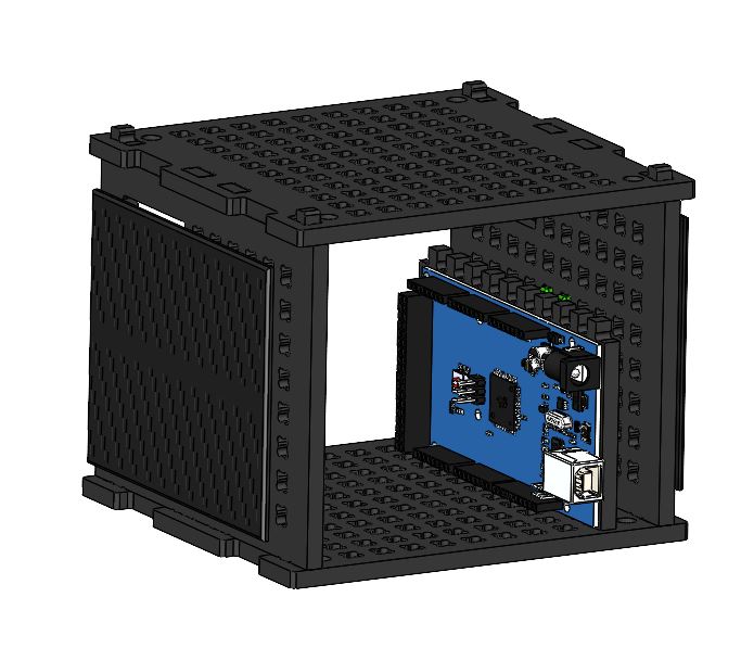 Установка платы Arduino в корпус