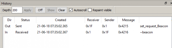 Получение сообщения