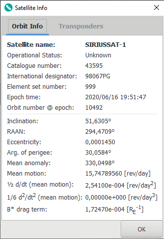 Update transponder data
