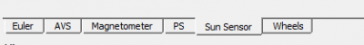 Вкладка Sun Sensor