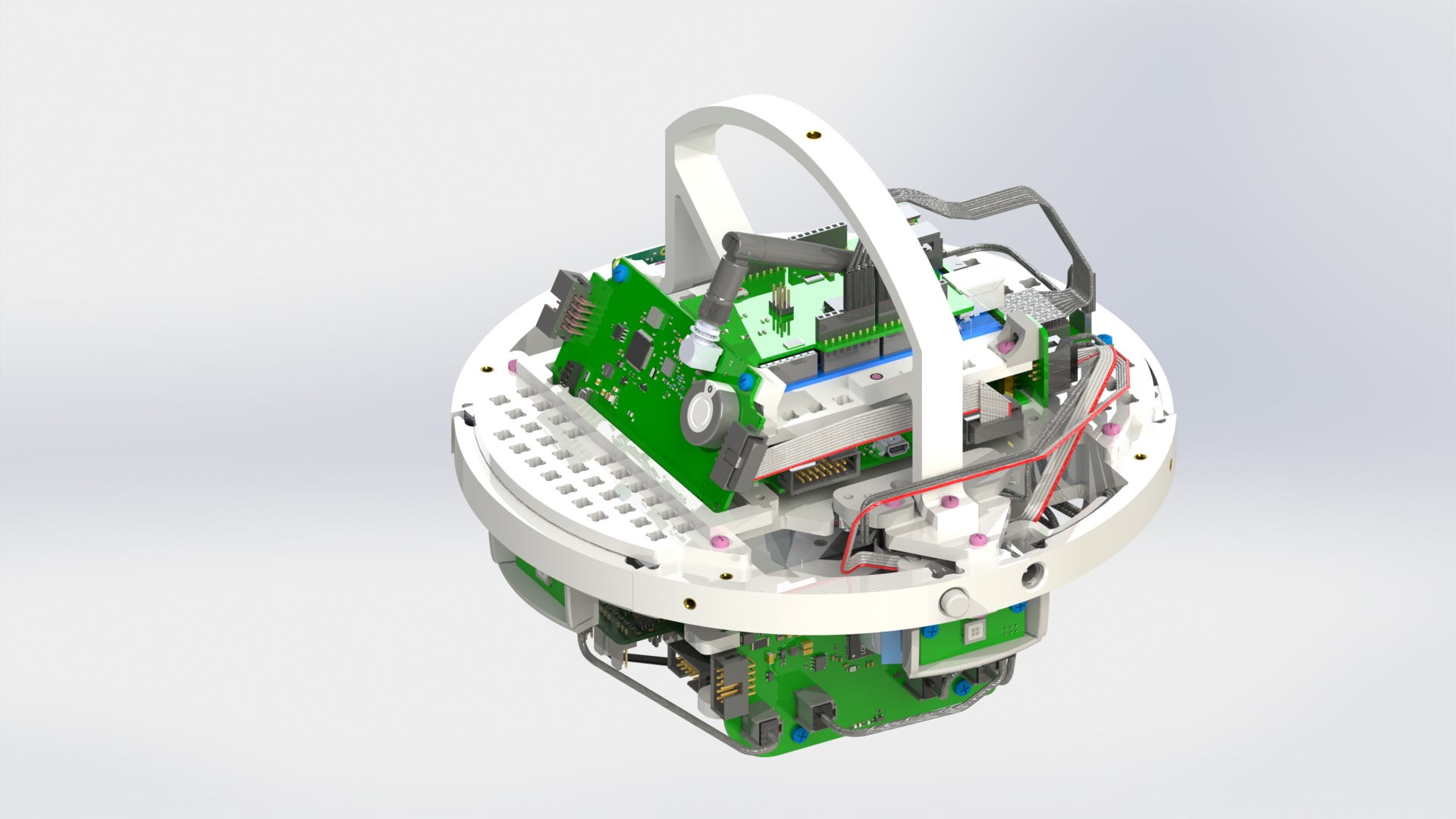 Подключение плат полезной нагрузки и солнечных панелей
