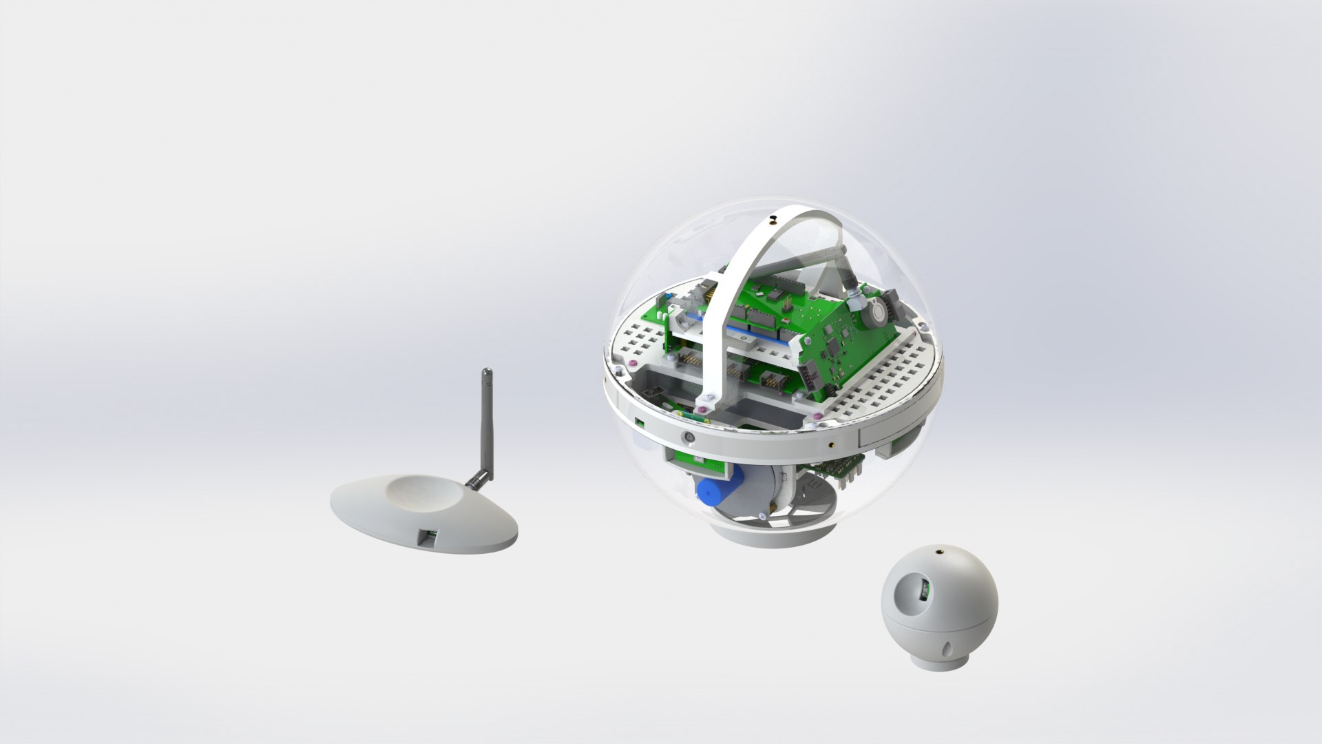 Собранный конструктор OrbiX (трехосная конфигурация)