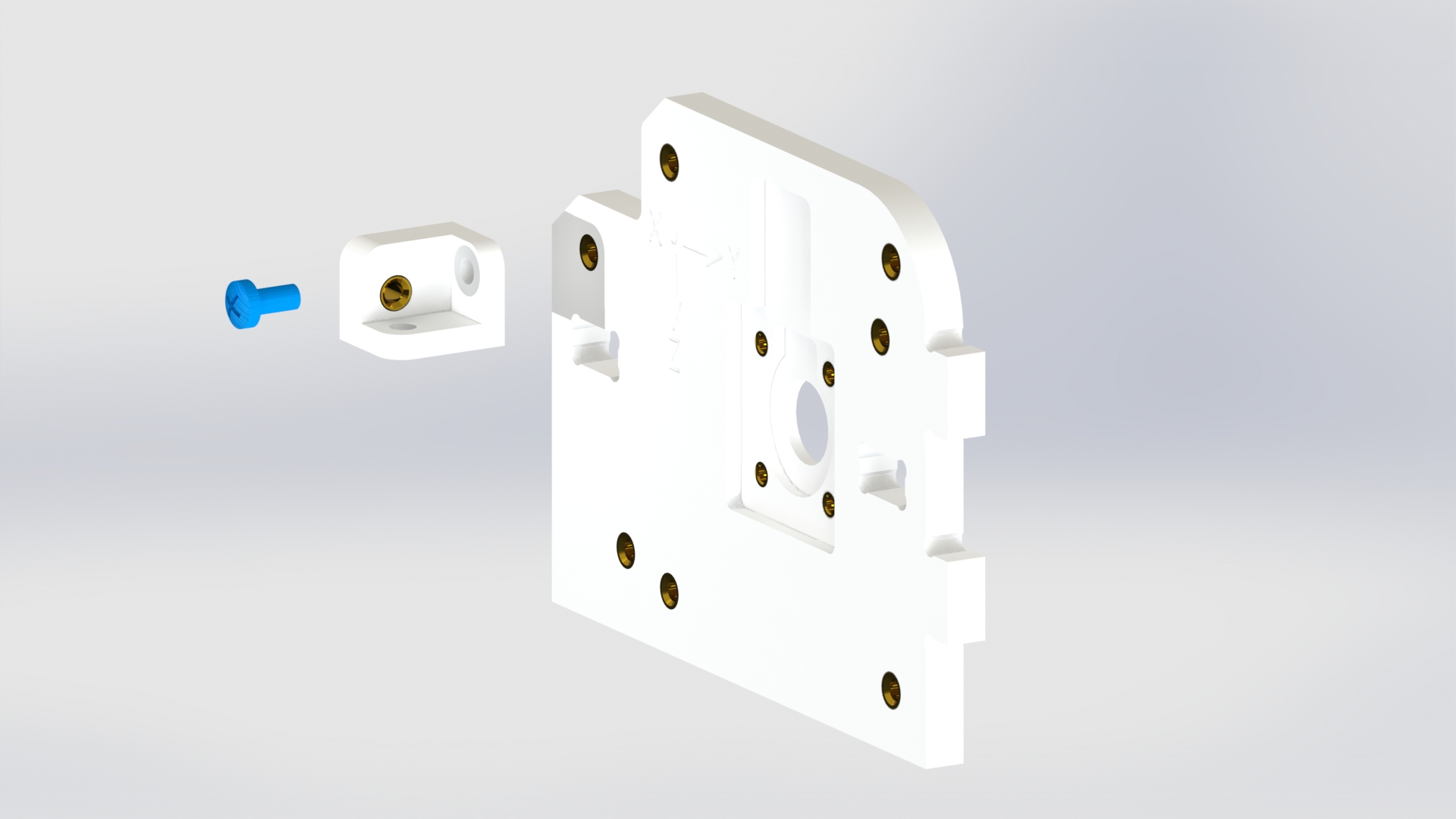 Стенка корпуса маховиков с тройным уголком