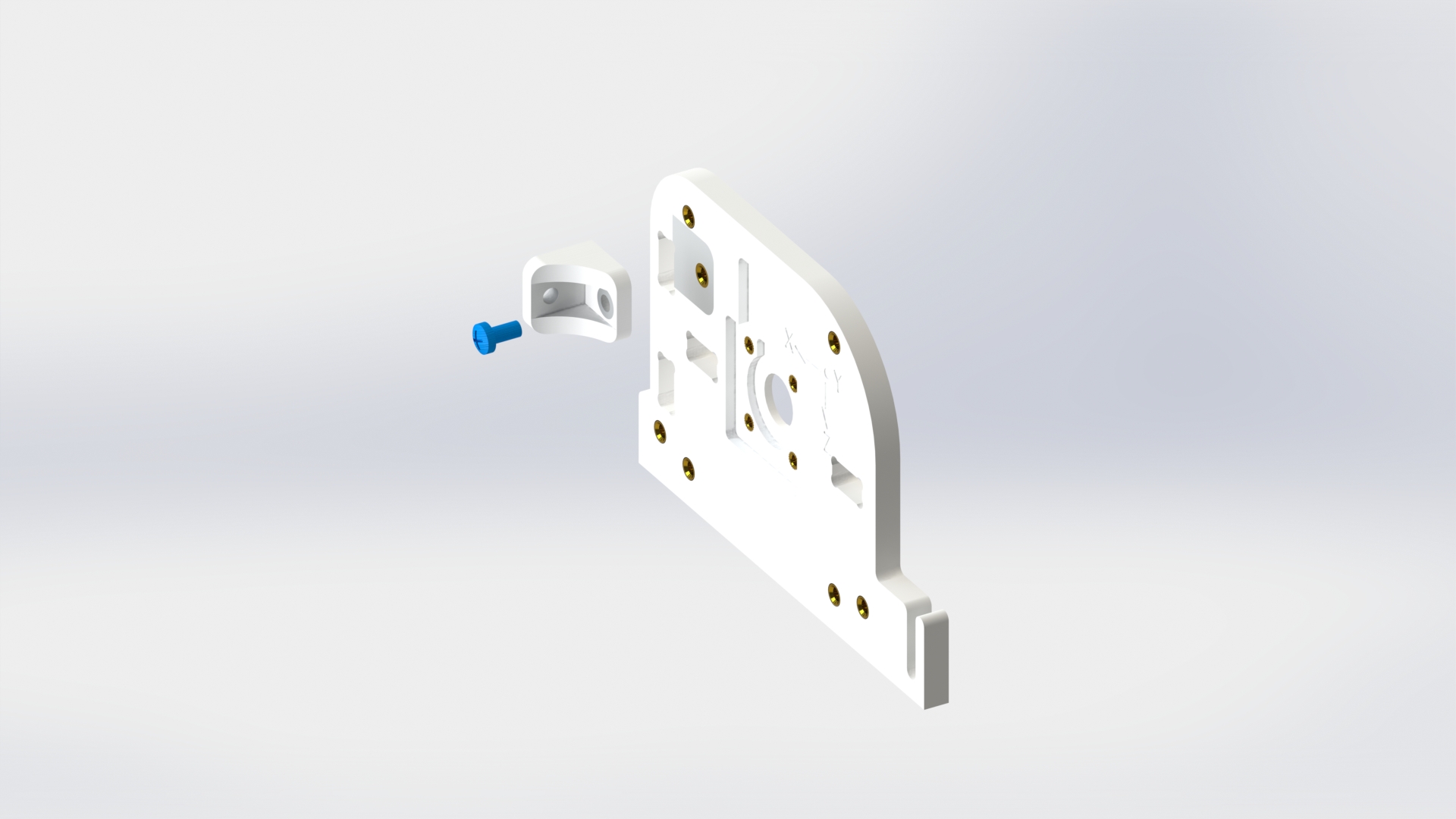 Стенка корпуса маховиков с уголком