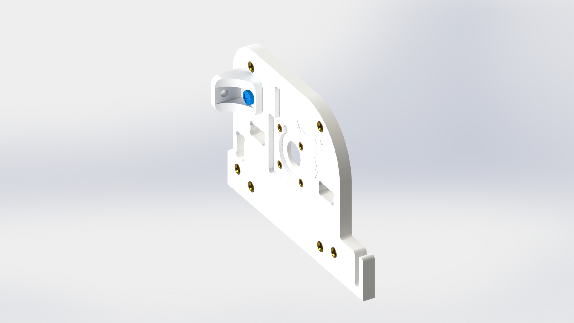 Стенка корпуса маховиков с уголком