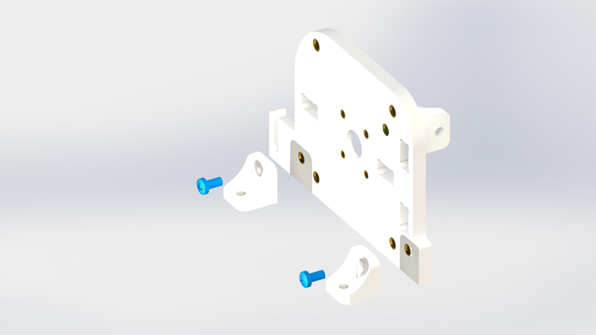 Стенка корпуса маховиков с двумя уголками