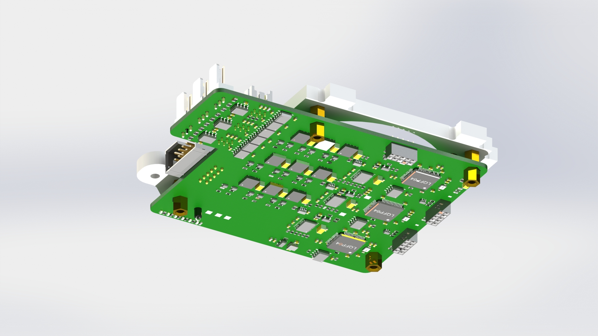 Соединение корпуса основного маховика с платой управляющего двигателя-маховика