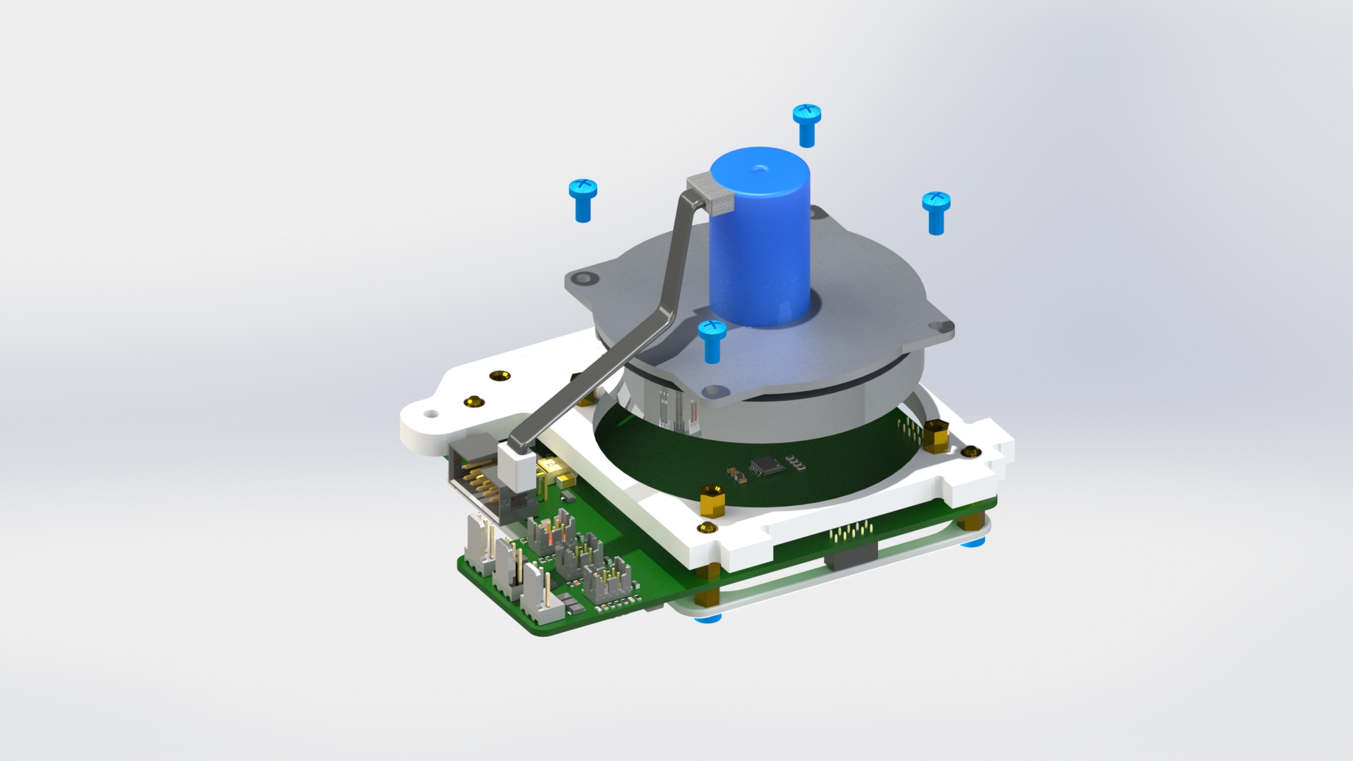 Соединение корпуса с маховиком