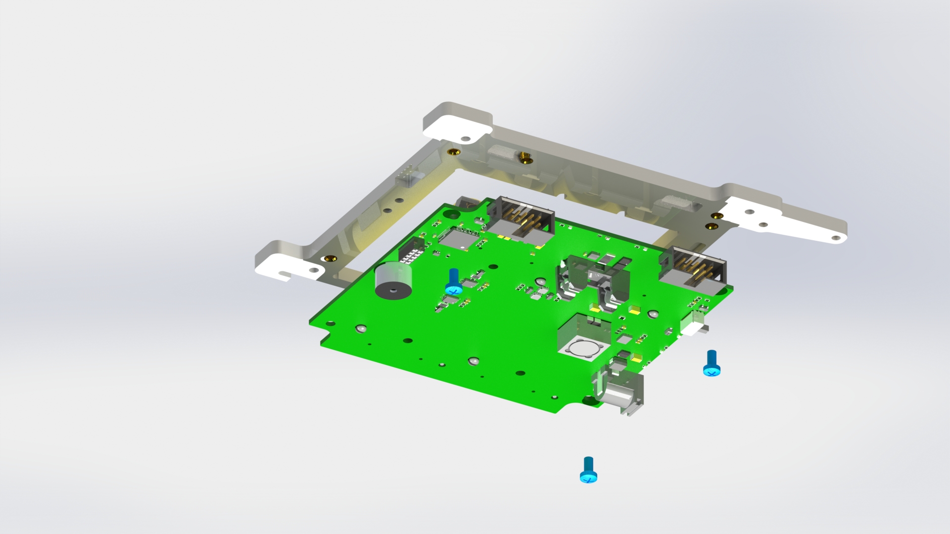 Плата системы электропитания с основанием модуля