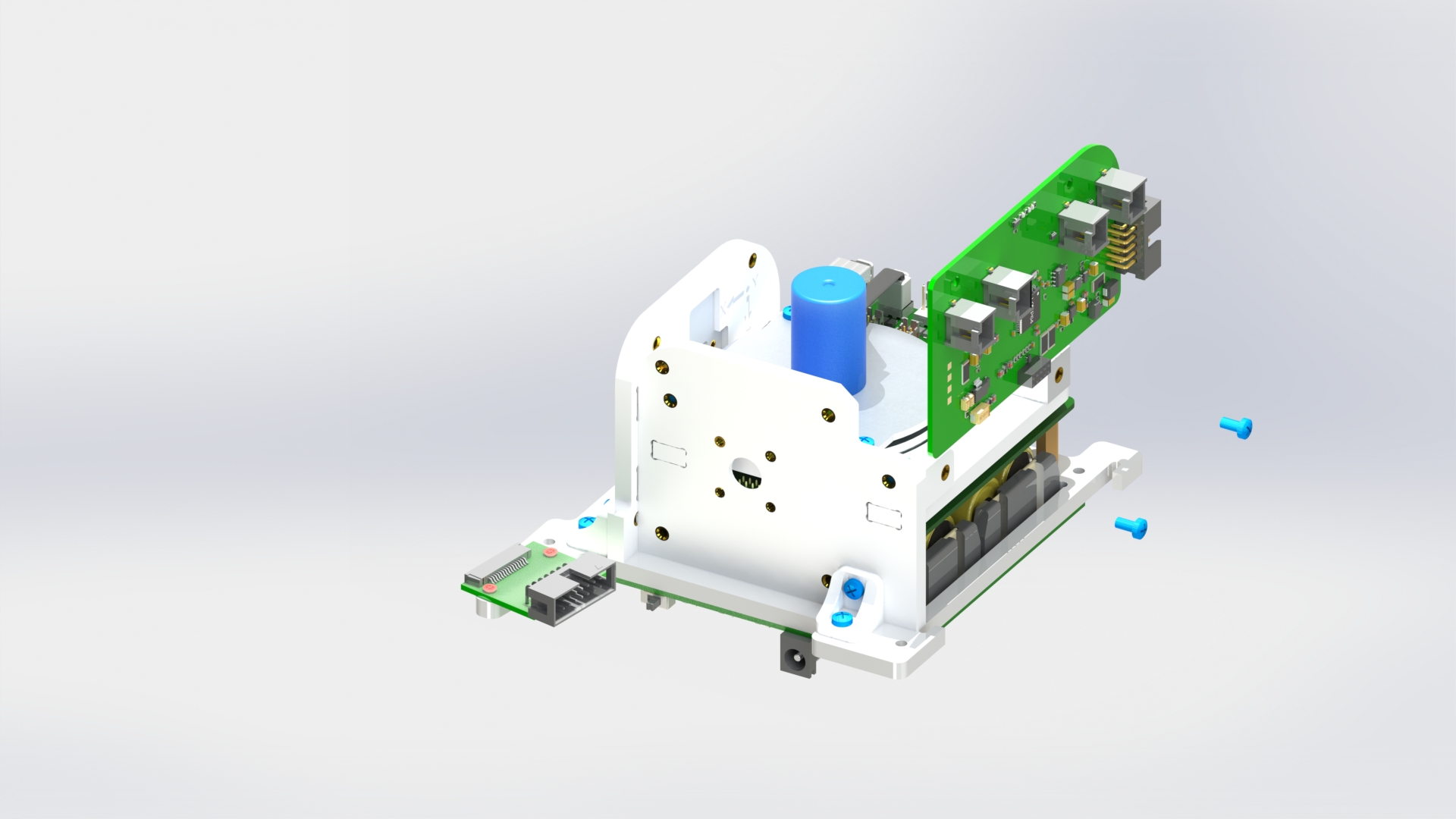 Соединение платы солнечных датчиков с модулем