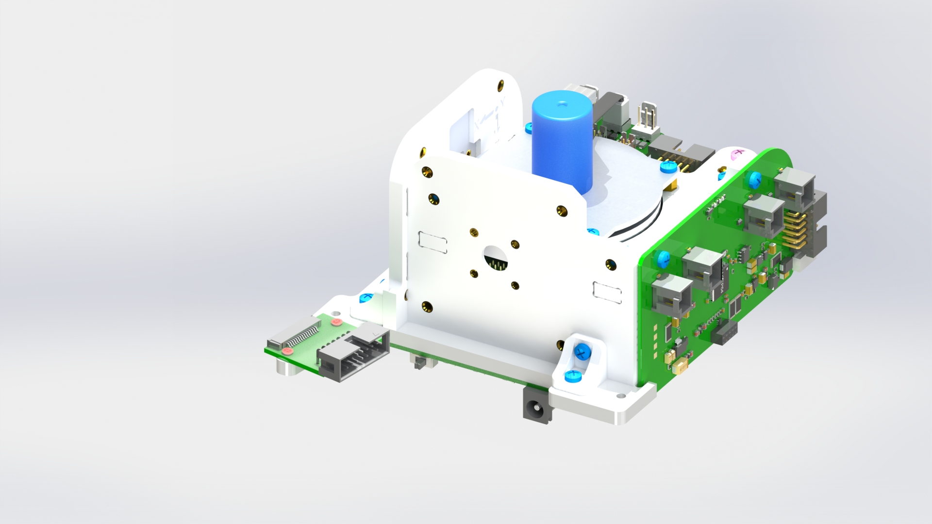 Соединение платы солнечных датчиков с модулем