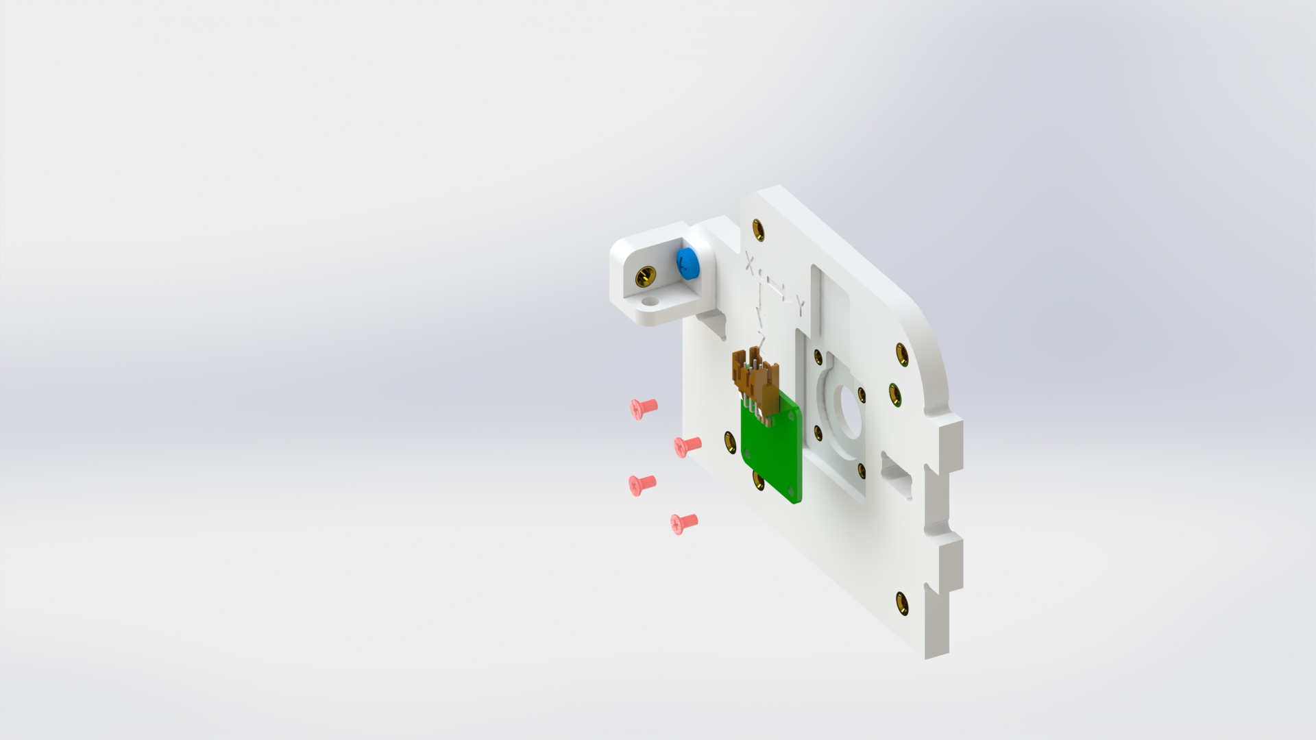 Стенка корпуса маховика A с тройным уголком