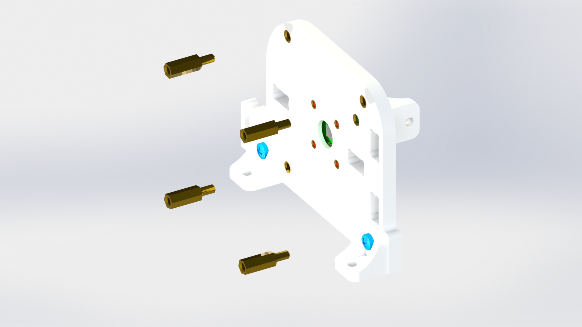 Соединение латунных стоек с корпусом