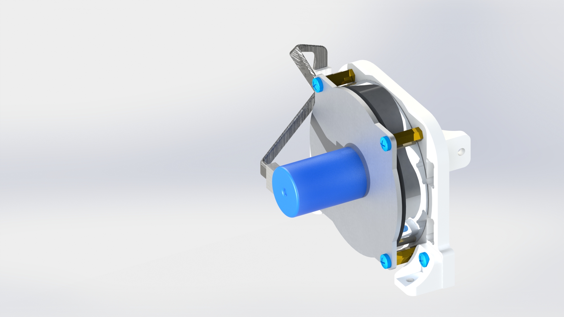 Соединение двигателя-маховика B с корпусом