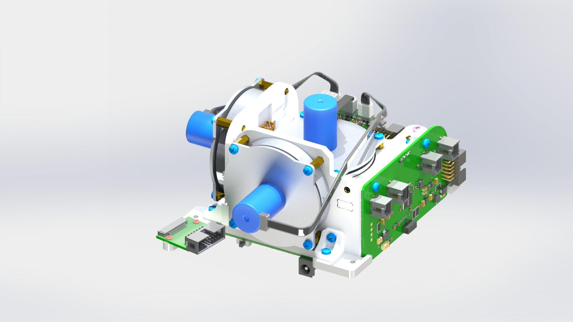 Соединение платы солнечных датчиков с модулем
