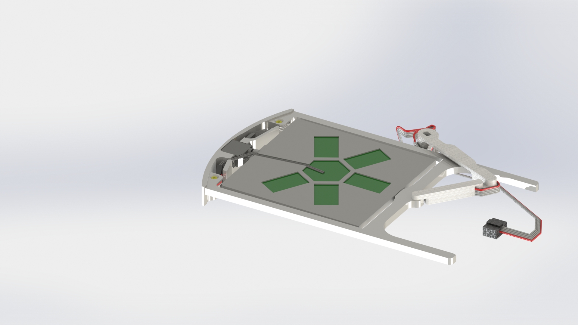 Сборка нижней солнечной панели