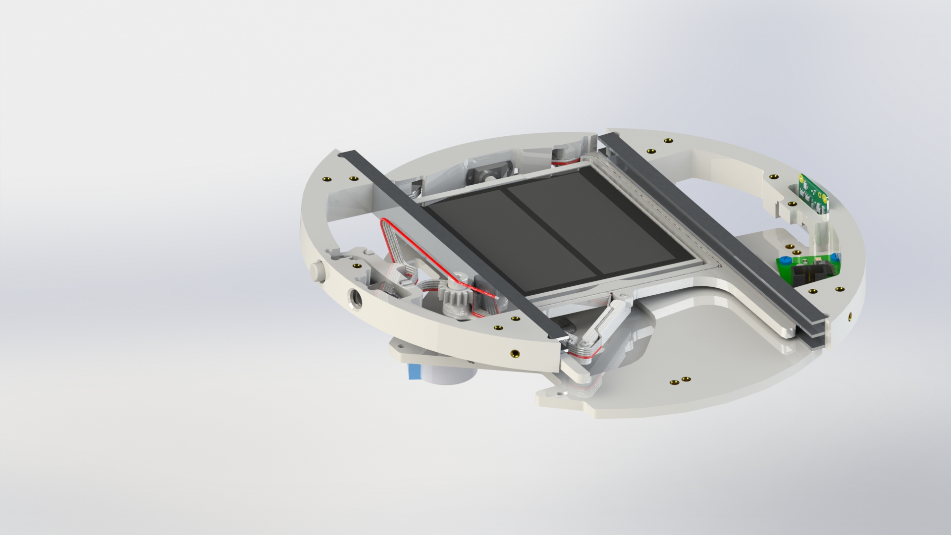 Крепление нижней солнечной панели
