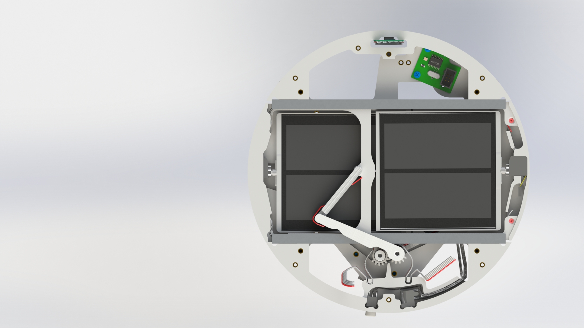 Расположение проводов солнечных панелей