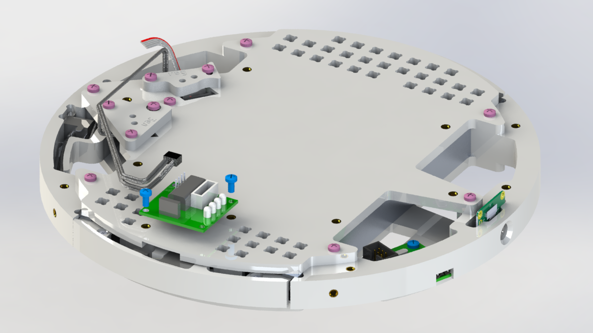 Крепление платы драйвера шагового двигателя