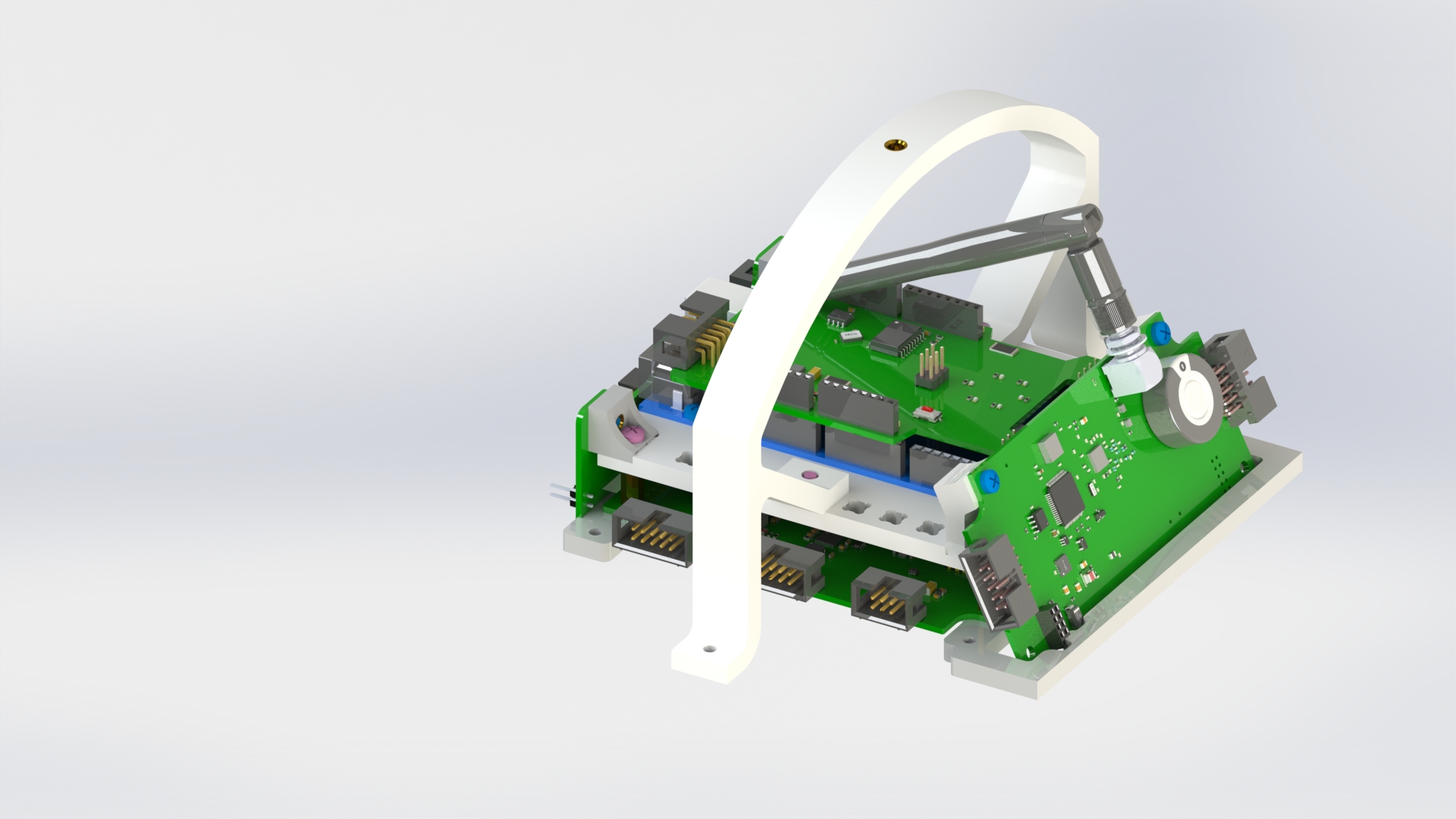 Крепление платы УКВ