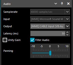 Checking the output device in the SDR program#
