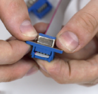Cable crimping with connector