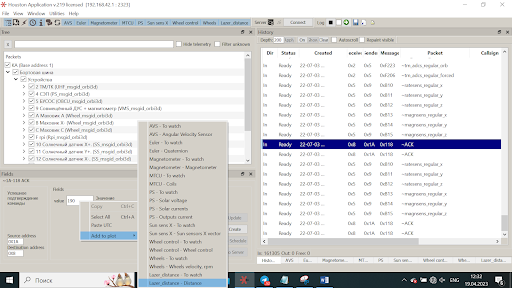 Output of the created graph