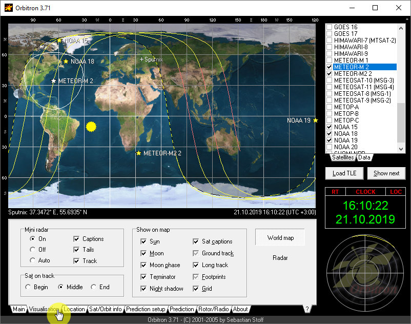 Setting the information display method