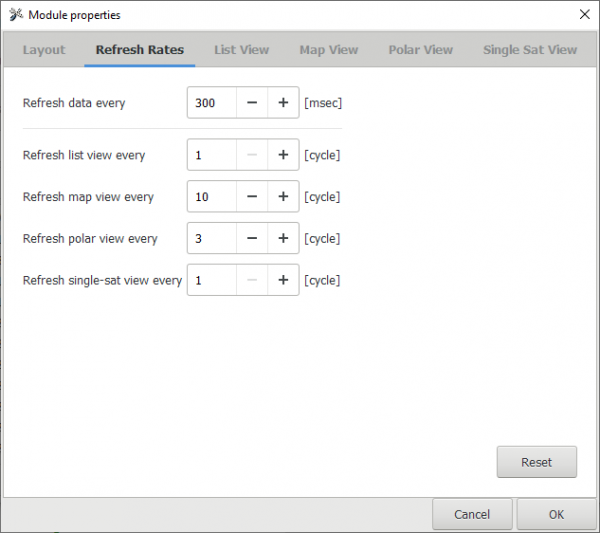Information update rate