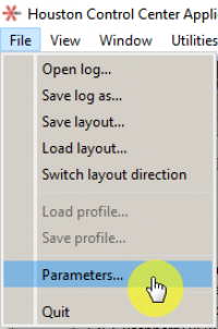 Houston App Settings
