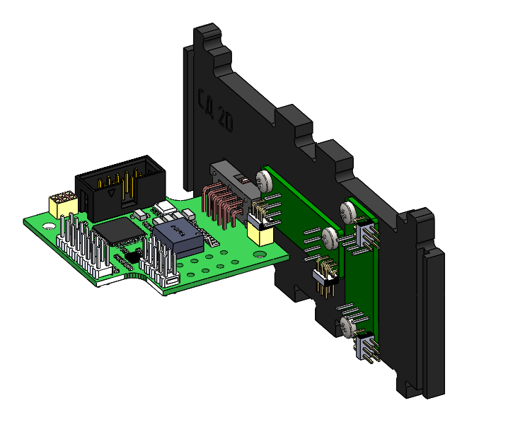 Universal board mounting with side wall