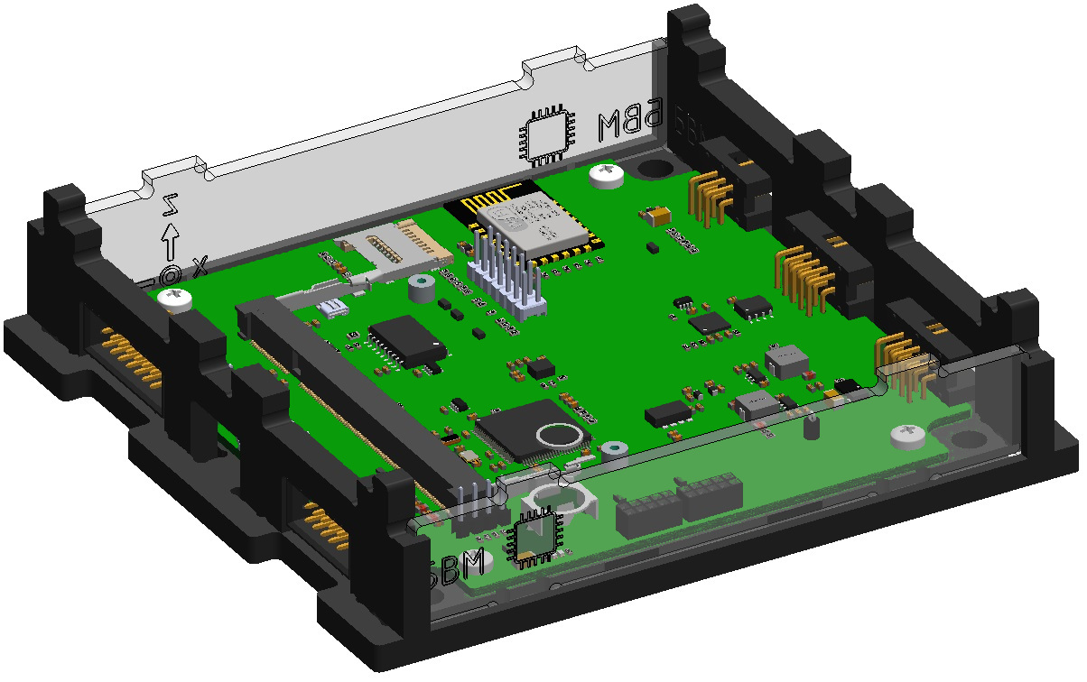Mounting two transparent panels
