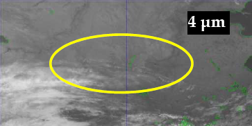 Infrared fog (with a wavelength of 4 microns)